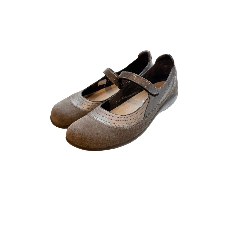 Naot Kirei Mary Jane Shoes Womens EU 41 (US 10) Gray Suede Hiking Comfort